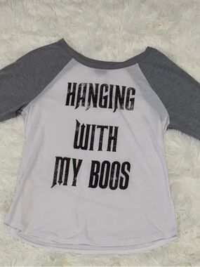 Modern Lux White and Gray Junior’s Graphic Tee